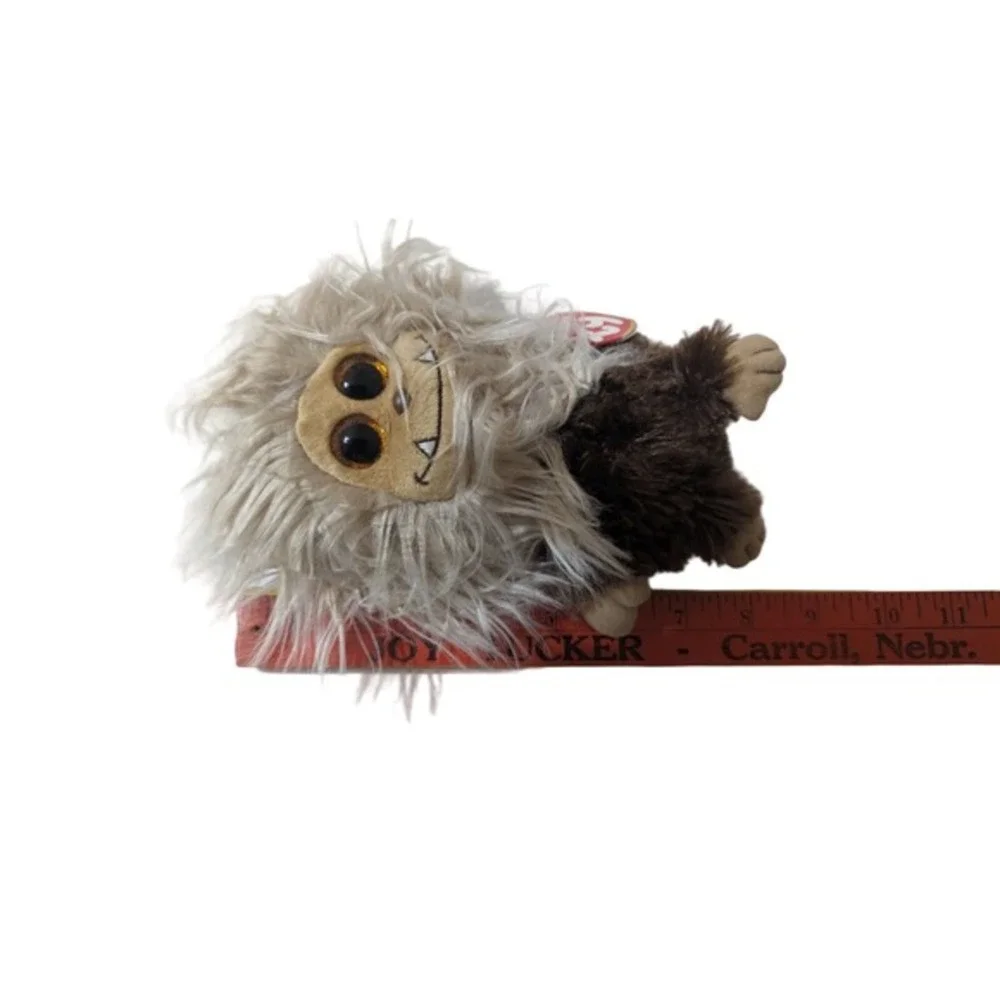 Ty Frizzys Zinger Brown Tan Monster Plush Stuffed‎ Animal 6 inch 2014 37130